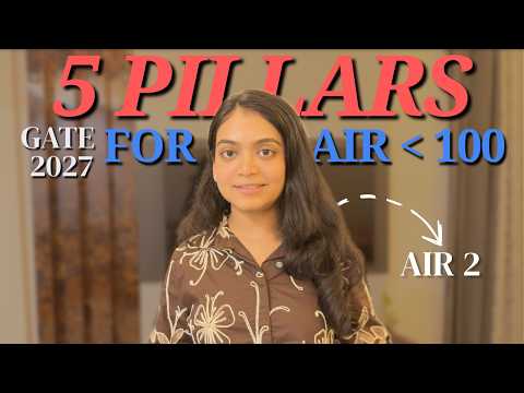 5 Pillars to Crack GATE 2027: My Secret Study System which got me AIR 2