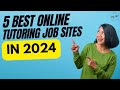 Top 5 online tutoring sites  best mobile tutoring job apps  make 200 a day teaching online