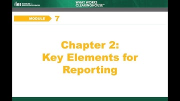 WWC Online Training, Module 7: Reporting, Part 2