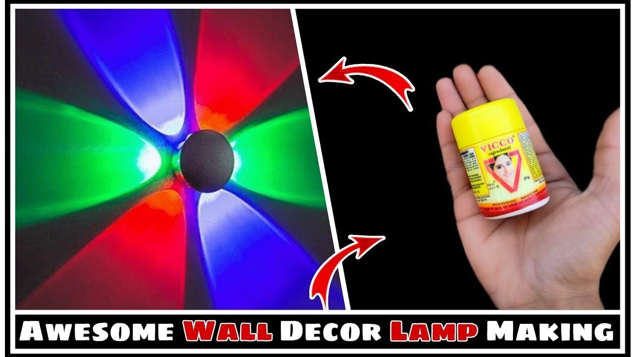 🌈How To Make Wall Hanging Lamp | Diy Wall Decor | Wall Lights Making At ...