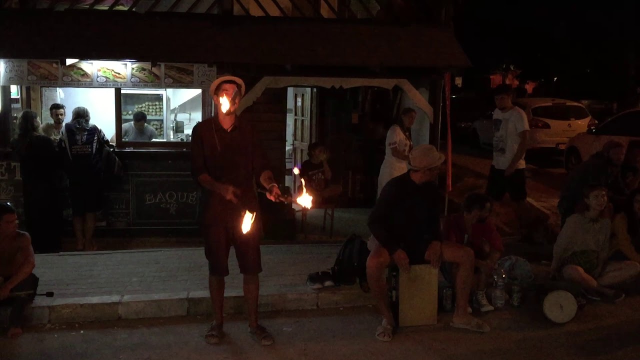 Fire juggling clubs in Vama Veche YouTube