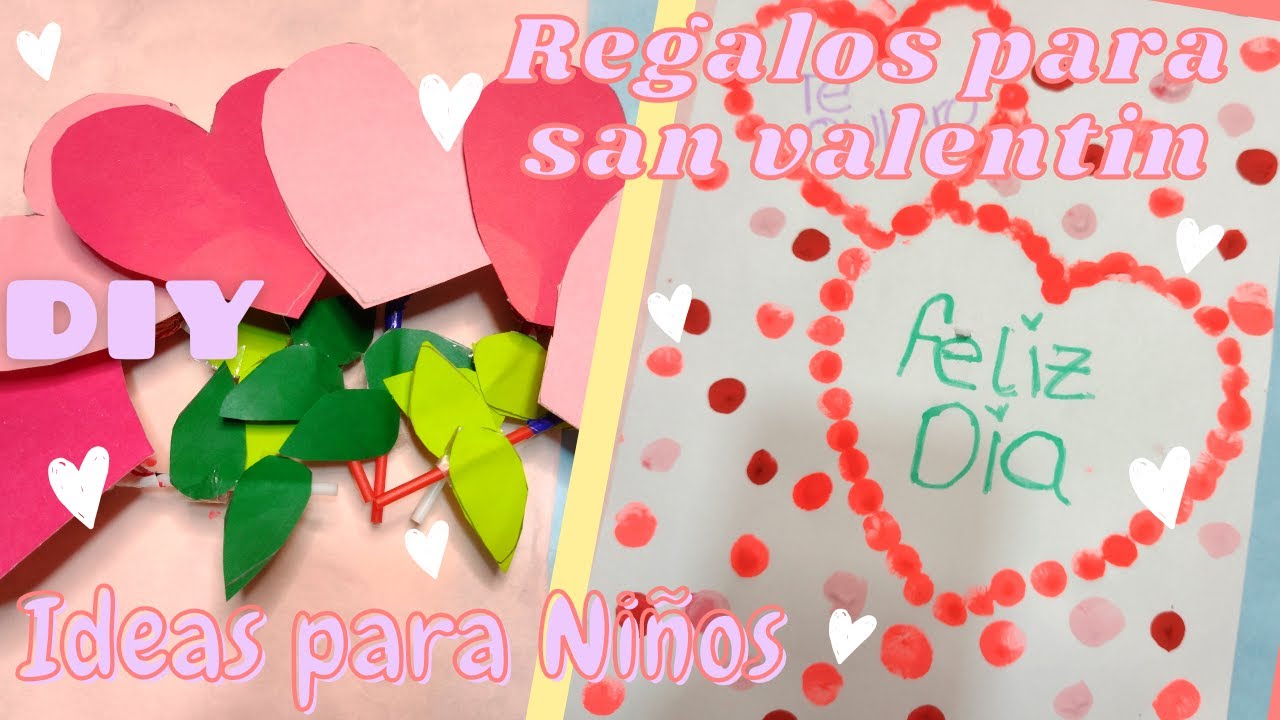 Manualidades para regalar en San Valentín y hacer con niños