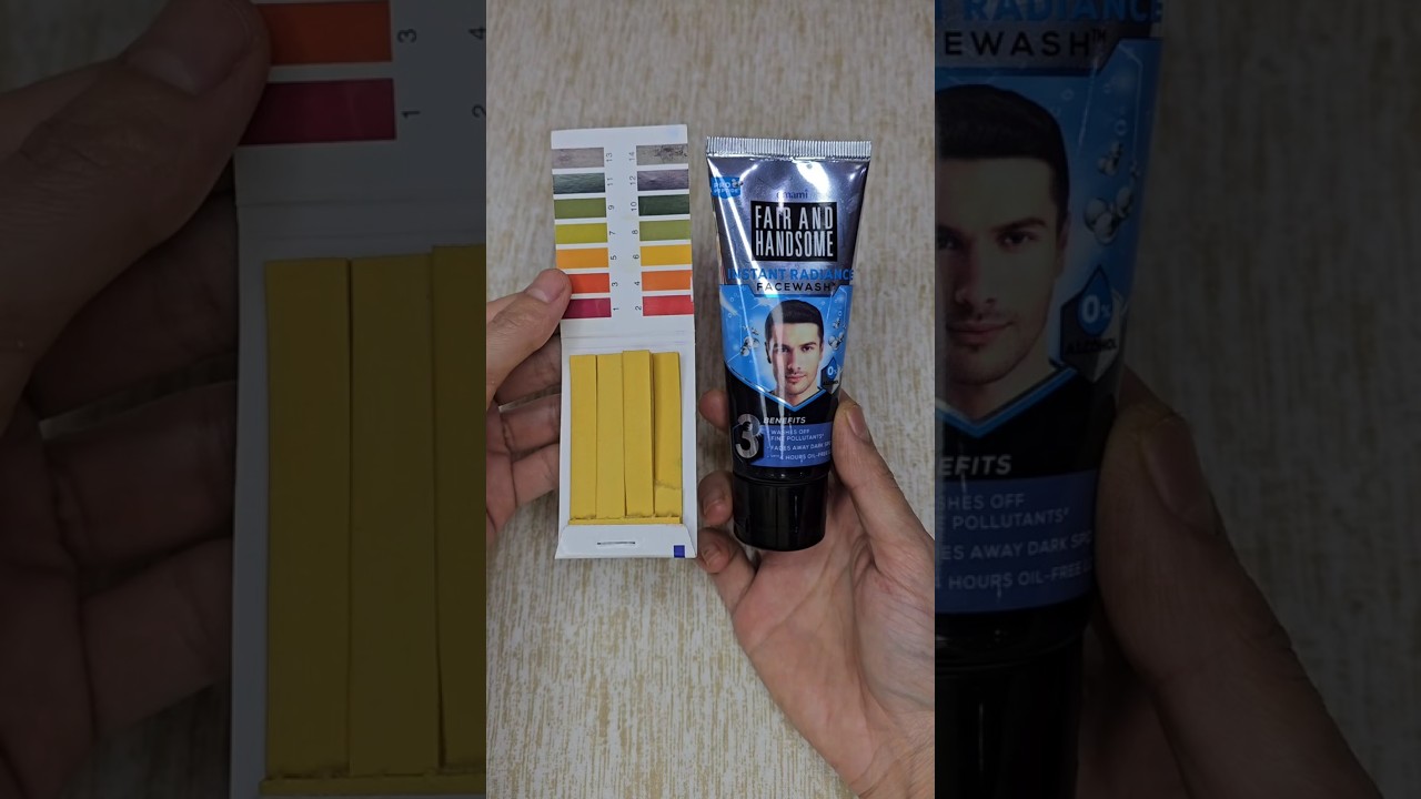 EMAMI FAIR N HANDSOME FACE WASH pH TEST 
