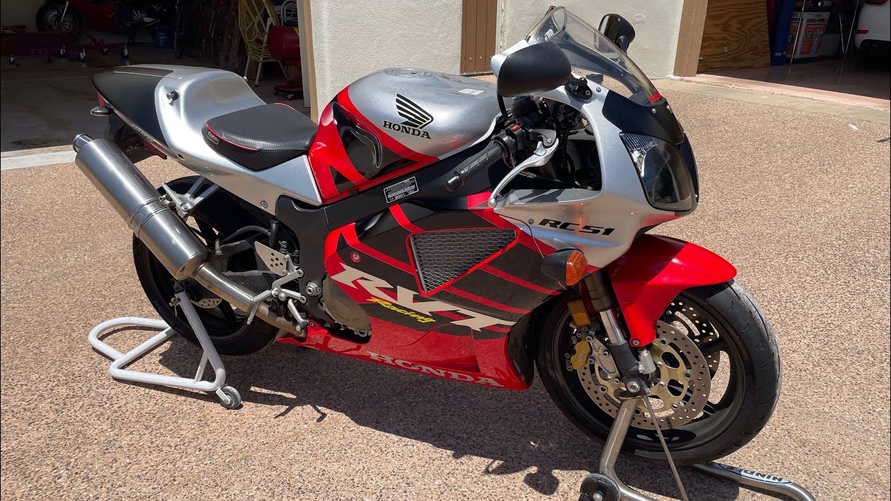 2001 Honda RC51 Walk Around - YouTube