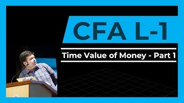 CFA Level 1 | The Time Value of Money | Part 1