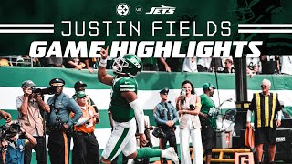 Justin Fields' Best Plays in 3 Touchdown game vs  the Steelers | Highlights