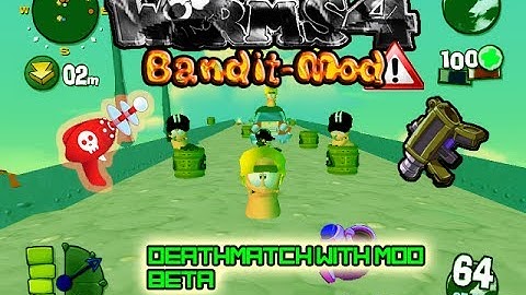 Worms 4 Bandit Mod Beta 1.2 (Deathmatch Video)