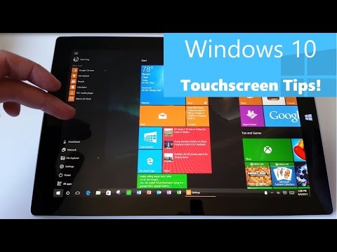 Windows 10 Touchscreen Tips for Surface and Tablet Users : Gestures, Swipes, Touch and More!