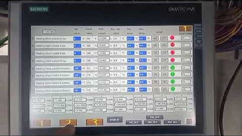 #Siemens TP-900 HMI Designing for PID tuning .