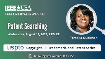 Livestream Webinar: Patent Searching (USPTO Series)
