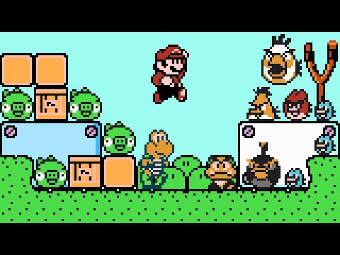 Mario's slightly Unusual Boss Rush - Angry Birds Level (Fan Game). ᴴᴰ