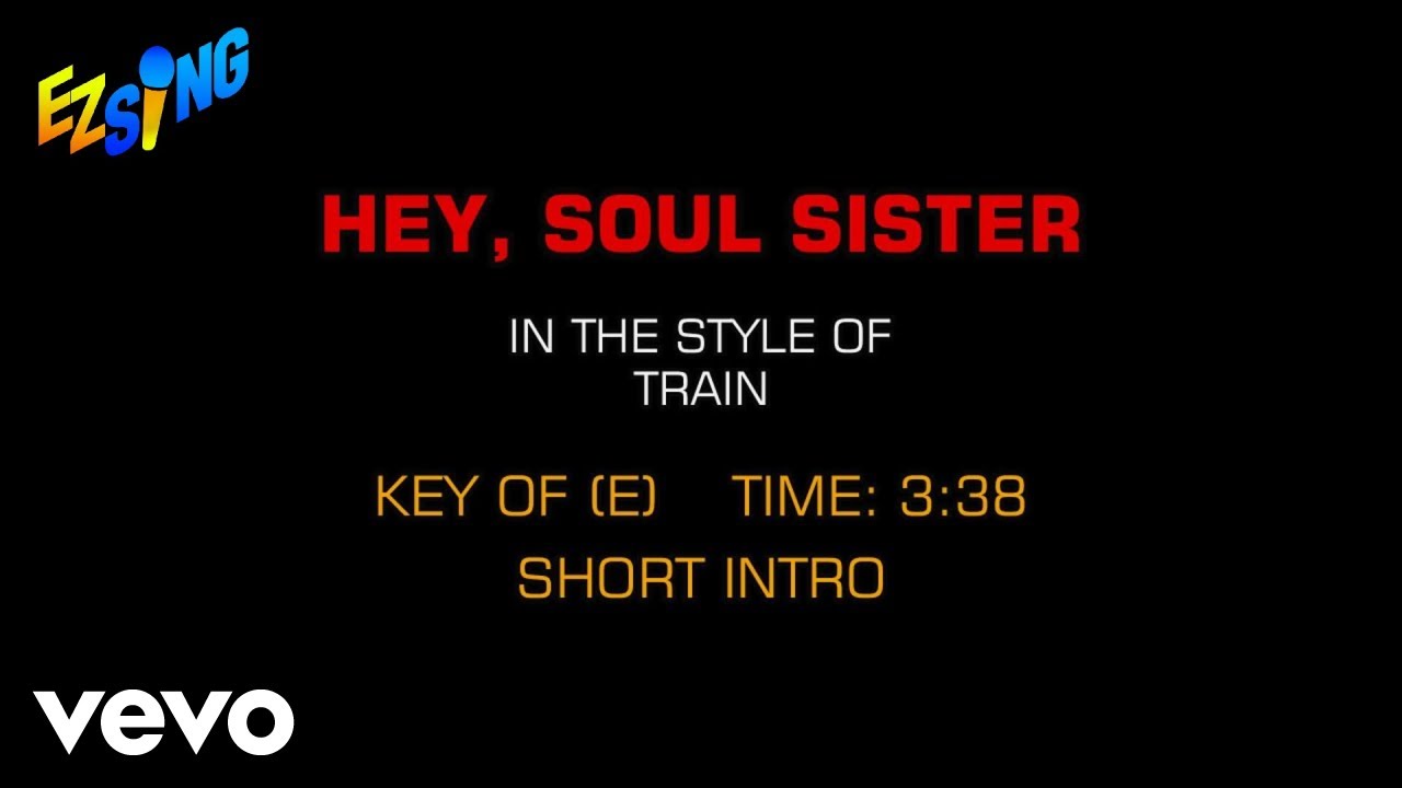 Train Hey, Soul Sister (Karaoke EZ Sing) YouTube