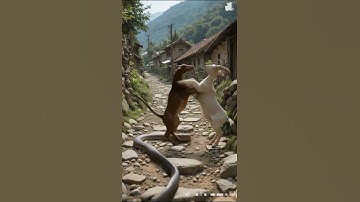 Goat attacked the Snake #python #snakevideo #youtubshurt #varalvideo #animals