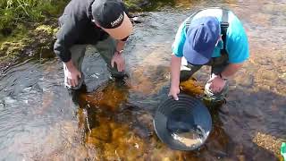 Mates and Gold in Scotland - panning in Sutherland