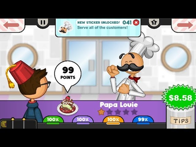 Papa's Scooperia - Rank 65 - Papa Louie Unlocked 