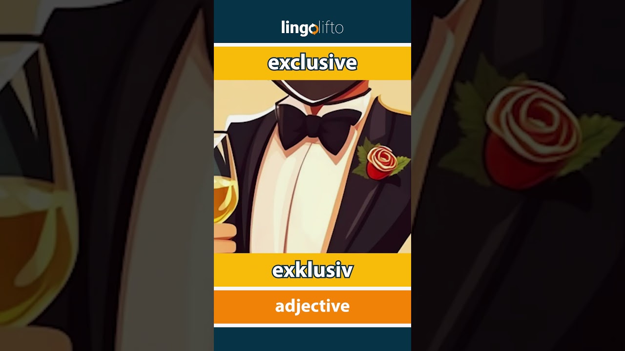 🇬🇧🇸🇪 exclusive - exklusiv : learn English : låt oss lära oss engelska : vocabulary builder