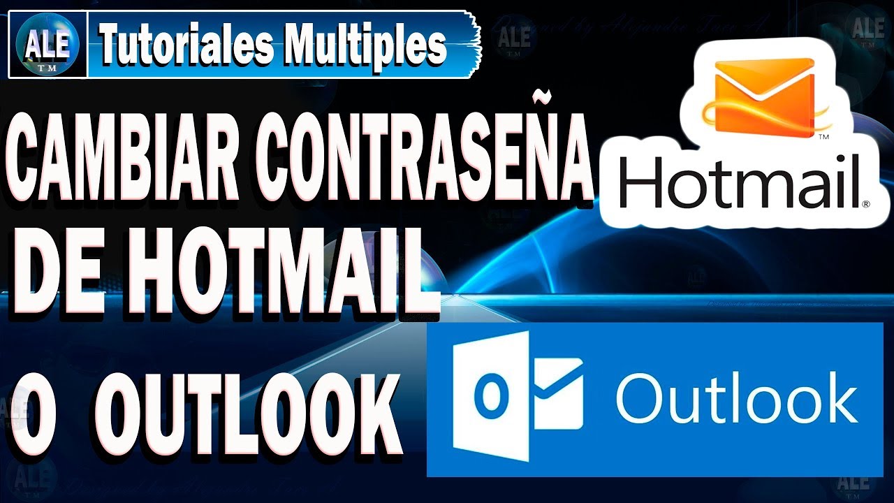 ➤ Cómo cambiar la contraseña de Outlook o Hotmail (cuenta de Microsoft) 🕹