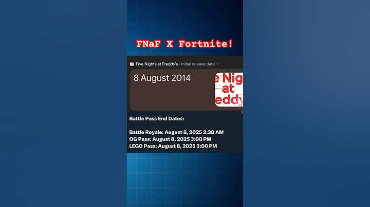 FNaF x Fortnite Confirmation?!? #fnaf #fivenightsatfreddys #fortnite #deadbydaylight #fnafsb