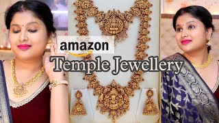 Temple Jewellery 243 Rs only |Amazon Jewellery Haul |Latest Gold Jewellery Haul |Prakshi Versatile