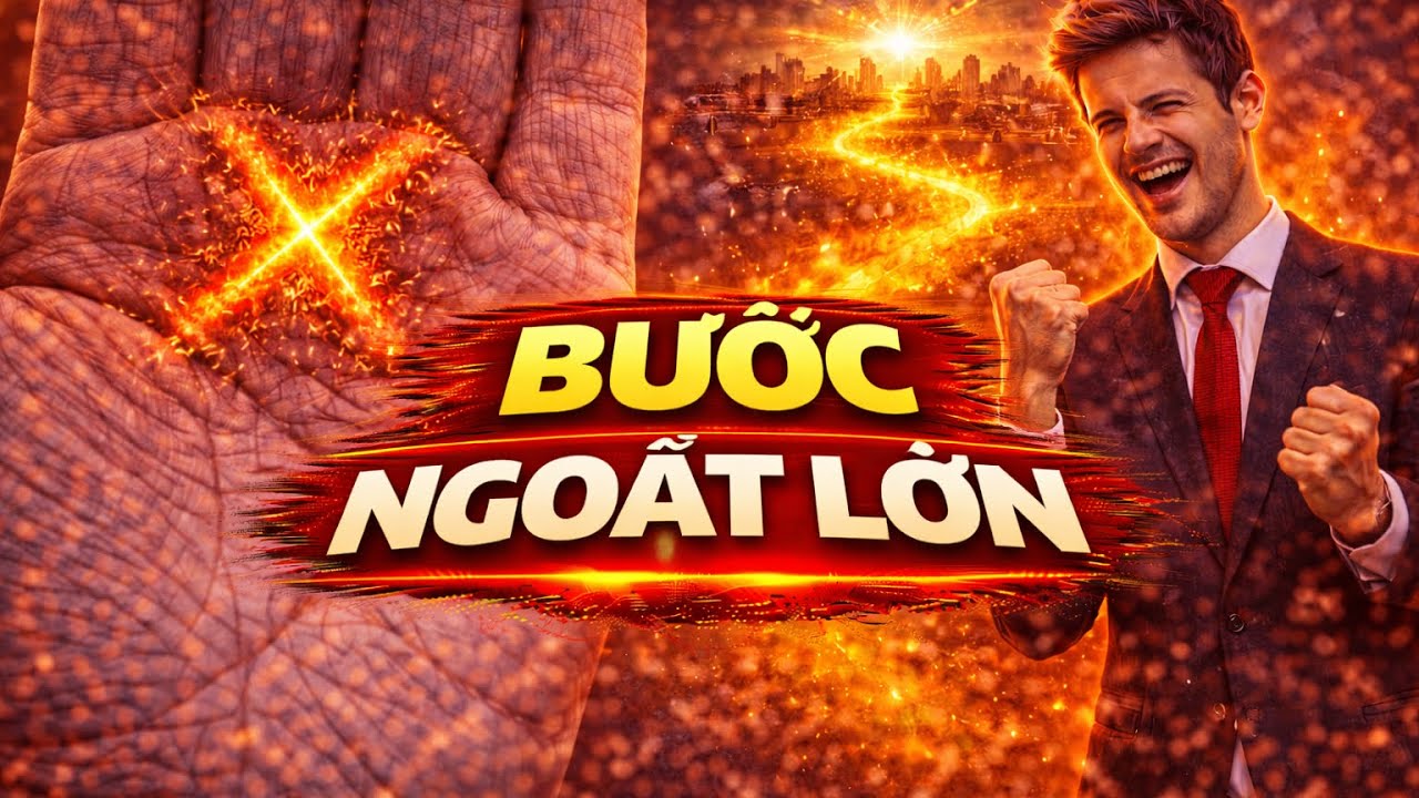 Vân tay hình chữ X xuất hiện rõ ràng – Cuộc đời sẽ có bước ngoặt lớn.