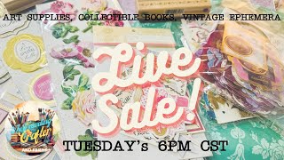 Información LIVE Junk Journal Supply Sale | #AnnaGriffin Vintage Ephemera, Papers, Kits & More! Guía