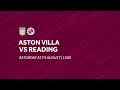 Aston Villa 1-1 Reading | Extended highlights