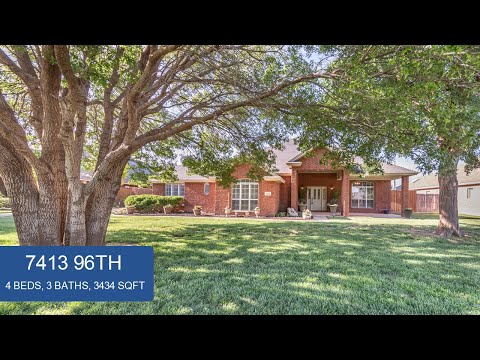 7413 96th St, Lubbock, TX home video tour