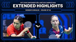 Charlotte Lutz vs Hitomi Sato | WS R32 | #WTTSaoJose 2026 screenshot 3