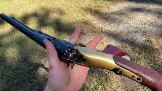 Stocked Colt 1860 (Repro) POV firing