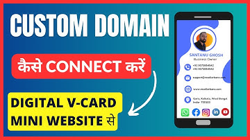 How to add custom domain to digital visiting card | Mini Web With Custom Domain