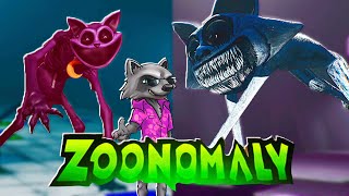 ZOONOMALY RACOON vs CAT NAP in Roblox Morph RACCOON STEVE