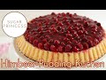 Himbeer-Pudding-Kuchen | Obstkuchen mit Pudding | Rezept von Sugarprincess | vegan und klassisch