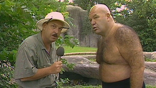 George "The Animal" Steele visits the Detroit Zoo: Saturday Night's Main Event, Oct. 5, 1985