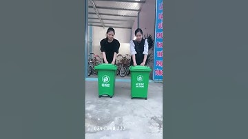 💢So sánh thùng rác 60l  Dẫm chân mở nắp và Lấy tay mở nắp