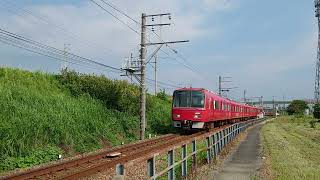 [人身事故の影響]名鉄3502F+3158F 急行新安城行き 平井信号場通過