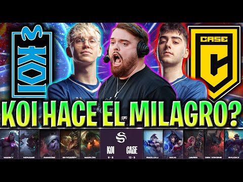 KOI HARÁ EL MILAGRO DE PLAYOFFS? *CASTEO IBAI* - KOI vs CASE SUPERLIGA 2024 ESPAÑOL LVP