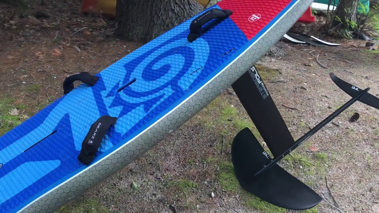 Hydrofoil windsurfing on Sebago Lake YouTube