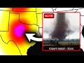 Live storm chasing texas gorilla hail and tornado threat