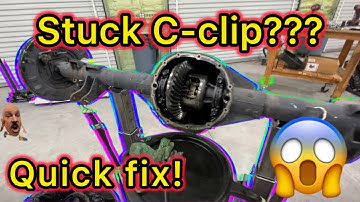 GM Rear axle C- Clip removal when stuck