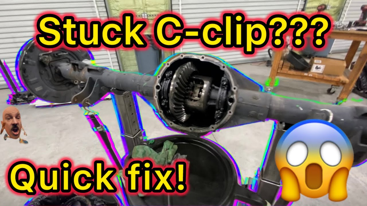 GM Rear axle C Clip removal when stuck YouTube