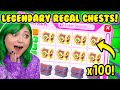 OPENING 100 REGAL CHESTS TO GET EVERY NEW LEGENDARY ACCESSORY! (Adopt Me Accessory Chest Update)