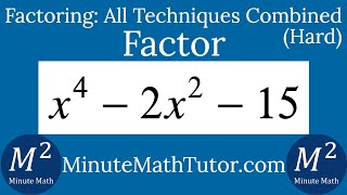 Factor x^4-2x^2-15