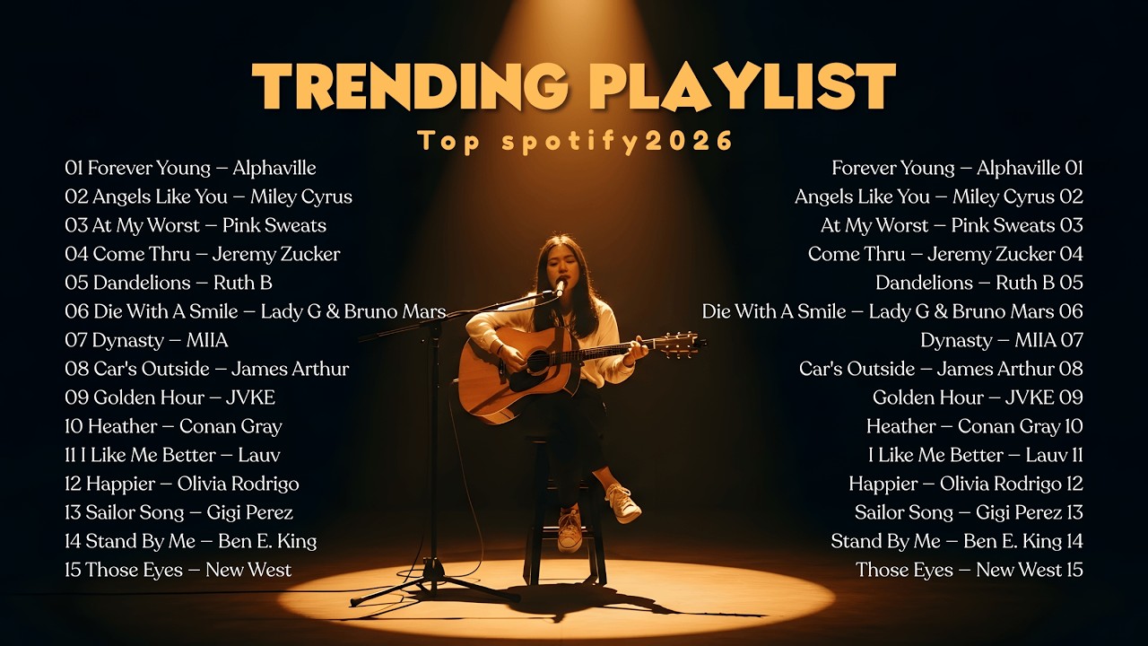 Trending TikTok Song 2026 💞🎵| New English Love Song That Feel Deep | Happier, Sailor Song, Heather