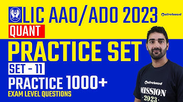 LIC AAO/ADO 2023 | Quant Practice Set | Set - 11 | Practice 1000+ Exam Level Questions | By Umer Mir