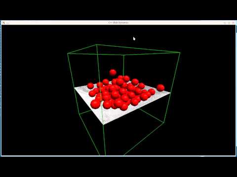 Cloth Simulation, Ball Pyramid on the Sheet