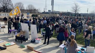 Hundreds march for pro-life at rally in downtown Atlanta