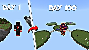 I Survived 100 Days in Crafters Mc Skyblock