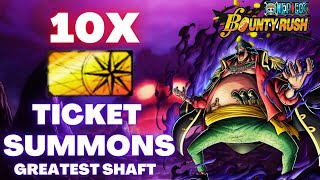 BIGGEST SHAFT IN OPBR HISTORY BLACKBEARD TICKET SUMMONS ONE PIECE BOUNTY RUSH OPBR