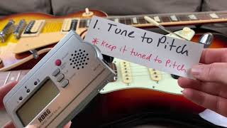 Guitar Setups: The Correct Order of Adjustments