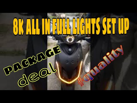 Yamaha mio soulty full wiring lights set up - YouTube